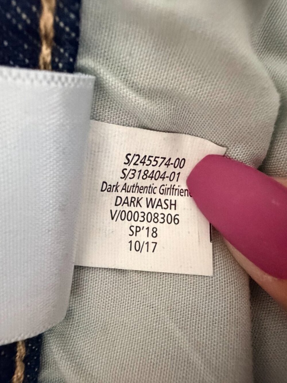 Banana Republic Girlfriend Jean Dark Authentic 25 #A2774 - Picture 5 of 7